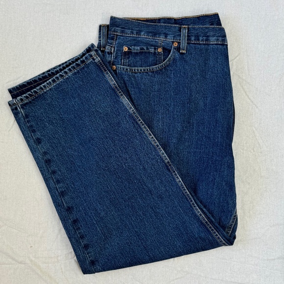 Levis Mens 550 Mens Blue Denim Relaxed Fit Jeans Sz. 46x30 (See Measurments) - Picture 1 of 14